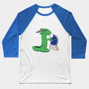 Loom Lizard eating a Pearlock biscuit Baseball T-Shirt